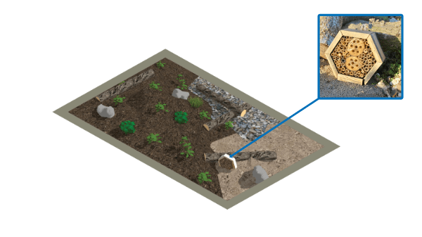 Aanbrengen insectenhotel
