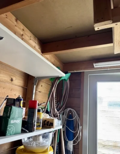 Foto vooraf van balken