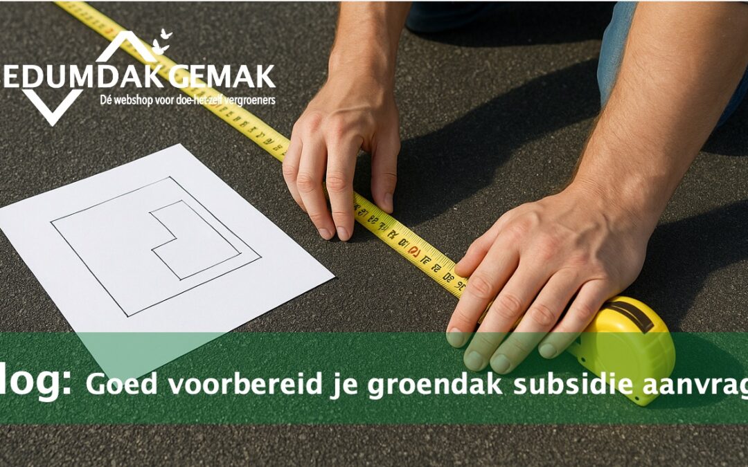 Subsidie groendak: voorbereiding voor een snelle aanvraag