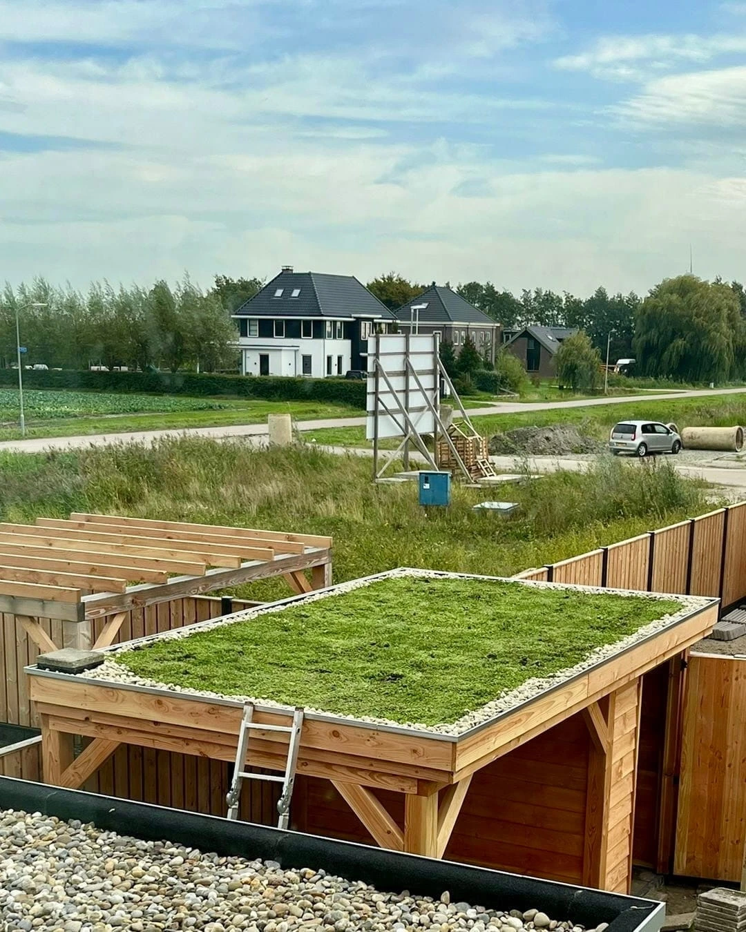 Sedumdak op veranda in Obdam (15Sedumdak op veranda in Obdam (15m²)