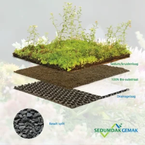 Kruiden Sedumpakket met basalt split