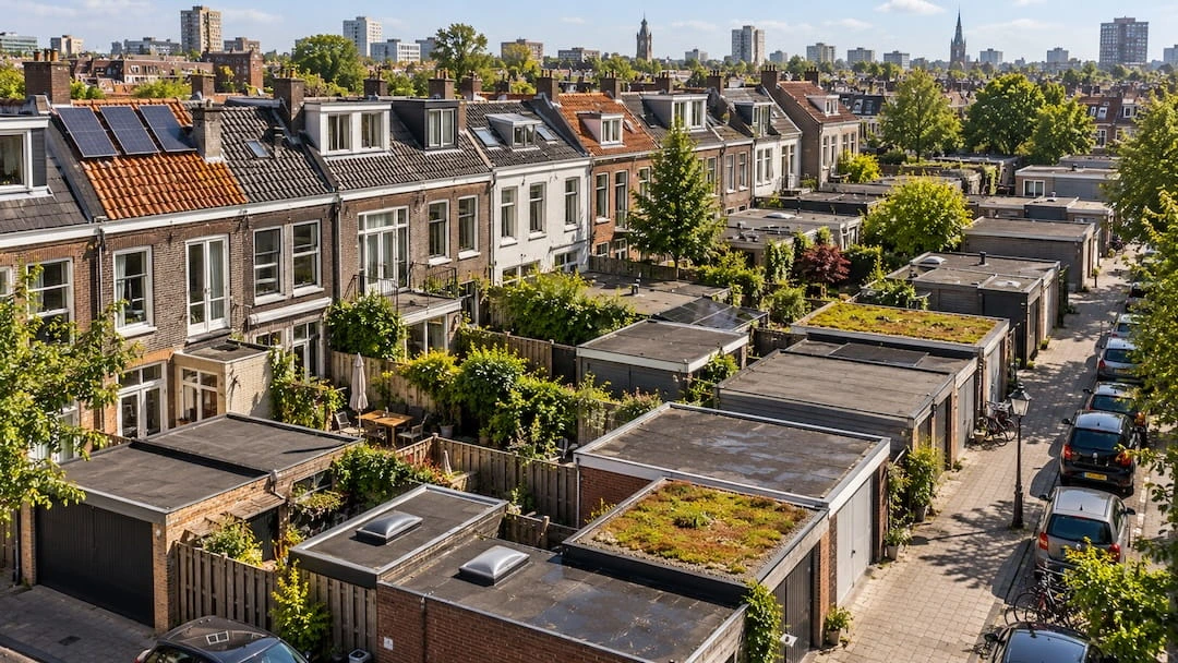 Groene daken in Nederland